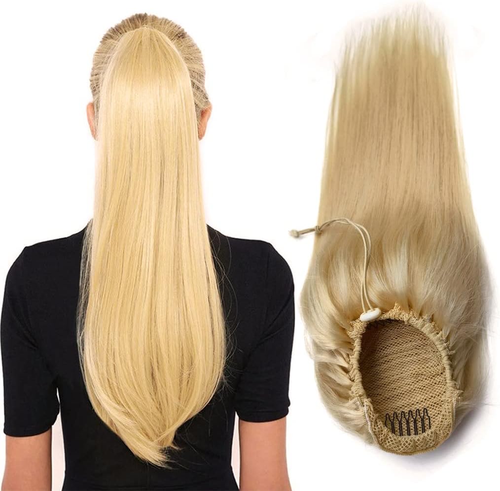 XENA` Drawstring Clip-in Ponytail