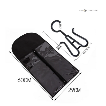 Wigs Storage Bag With Hanger For Hair Extension